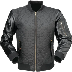 Z1R Women's Bomber Jacket - Black - 2W 2822-1503