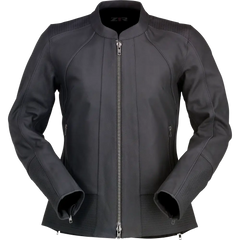 Z1R Women's Matchlock Leather Jacket - Black - 3W 2813-1032