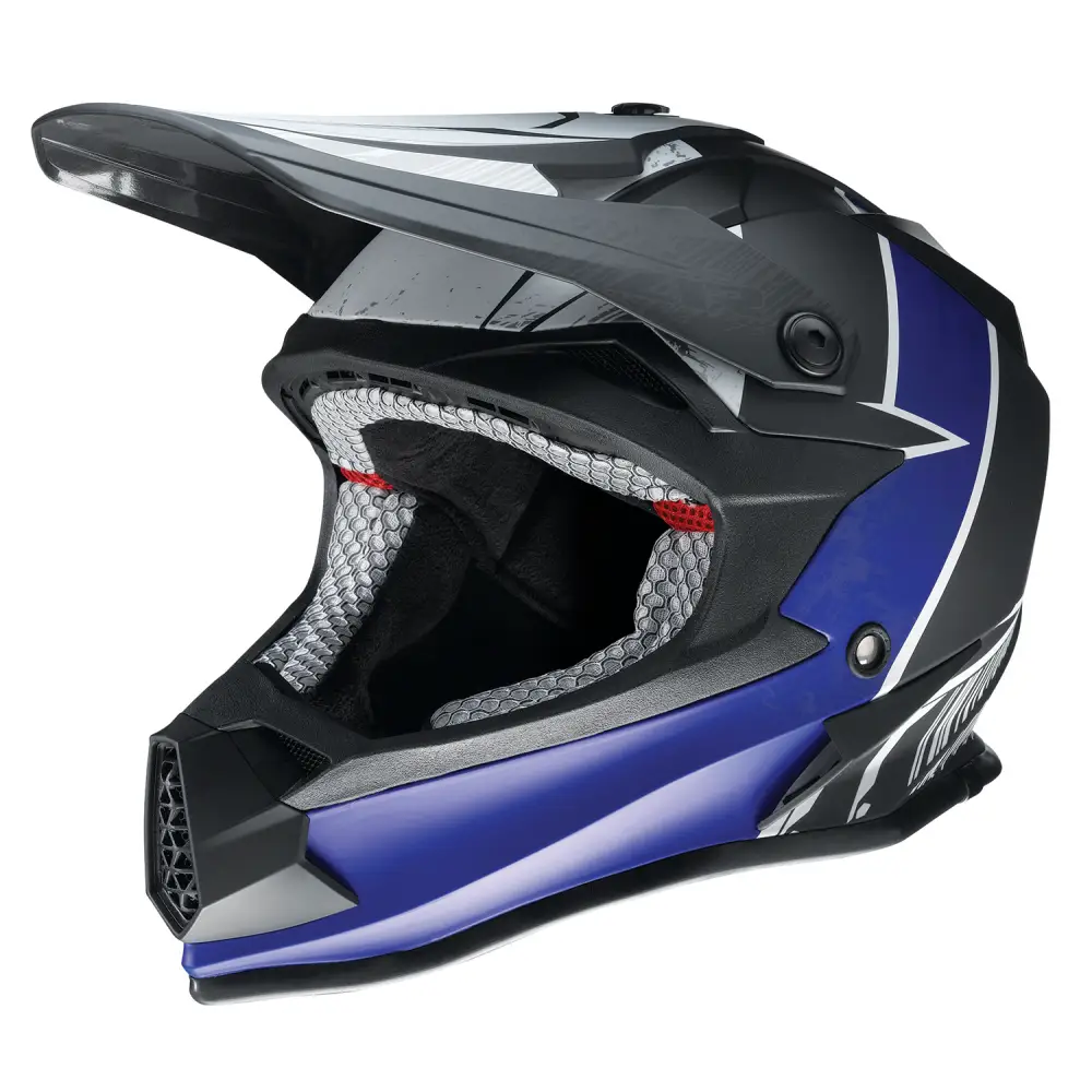 Z1R Youth F.I. Helmet - Fractal - MIPS? - Matte Black/Blue - Small 0111-1511
