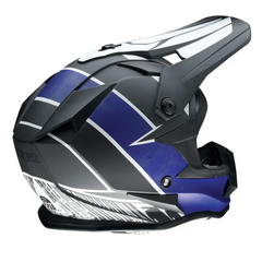 Z1R Youth F.I. Helmet - Fractal - MIPS? - Matte Black/Blue - Small 0111-1511