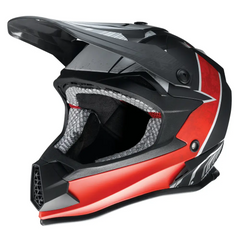 Z1R Youth F.I. Helmet - Fractal - MIPS? - Matte Black/Red - Small 0111-1517