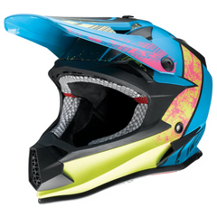 Z1R Youth F.I. Helmet - Fractal - MIPS? - Matte Blue/Hi-Viz - Medium 0111-1515