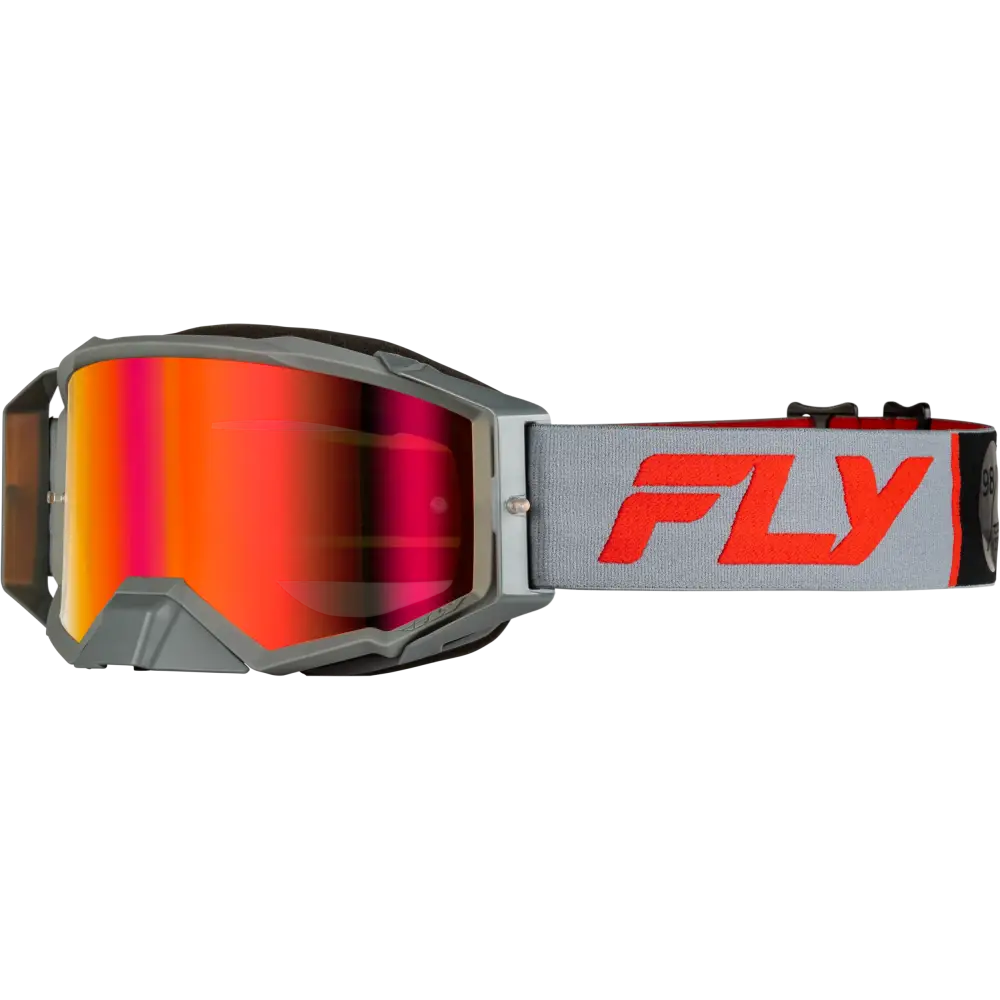 Zone Pro Goggle Grey/Red W/ Light Red Mirror/Amber Lens