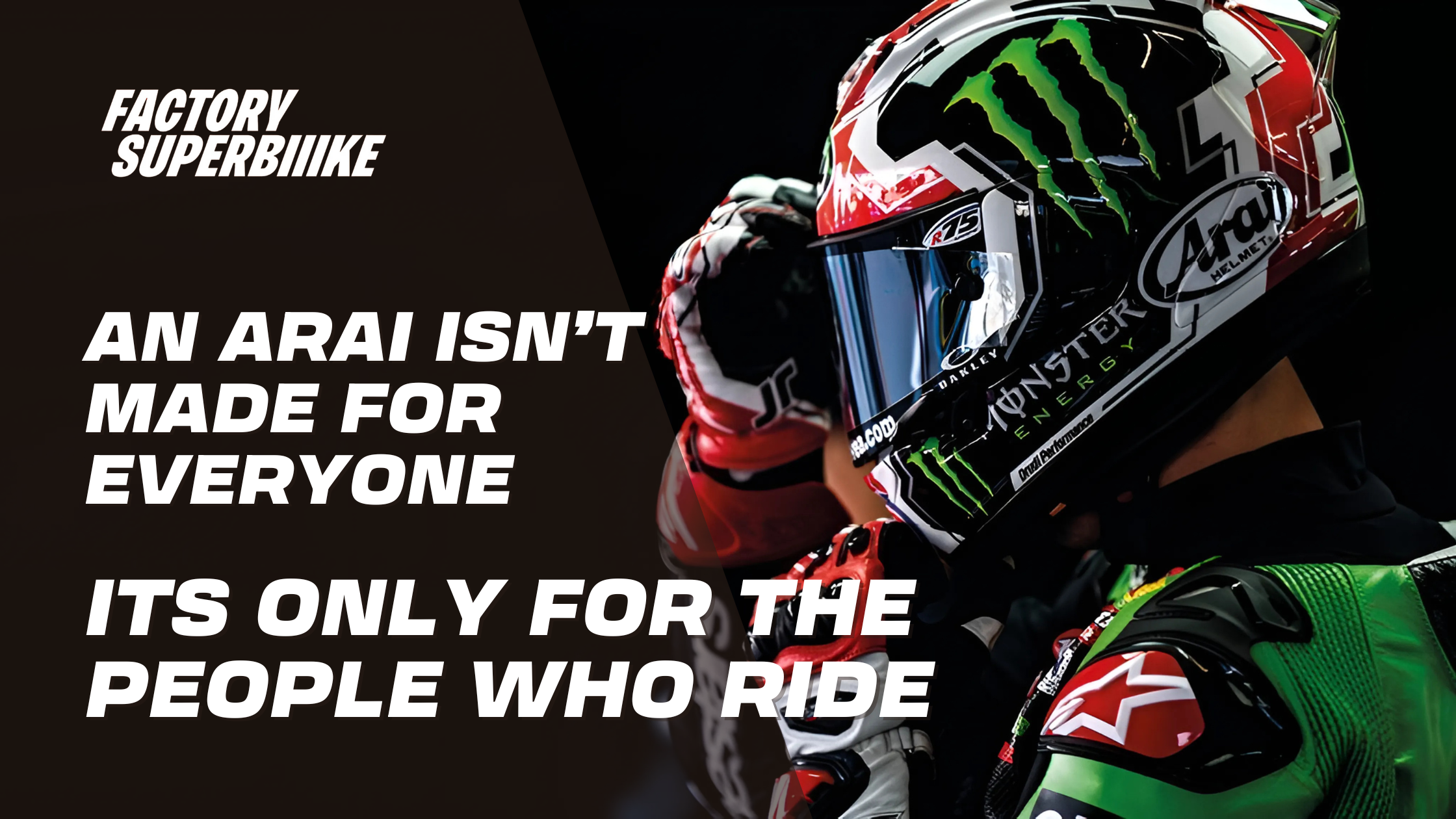 Why We Love Arai Helmets at Factory SuperBike