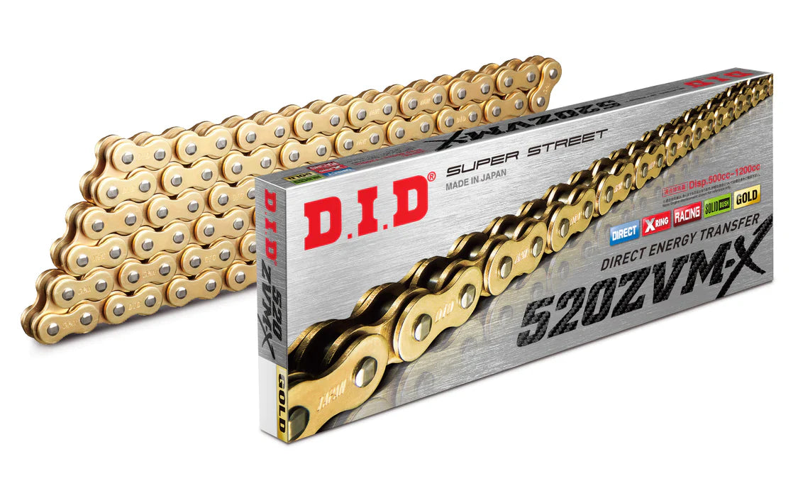 DID 520 ZVMX 120-Link Chain Race Street Chain