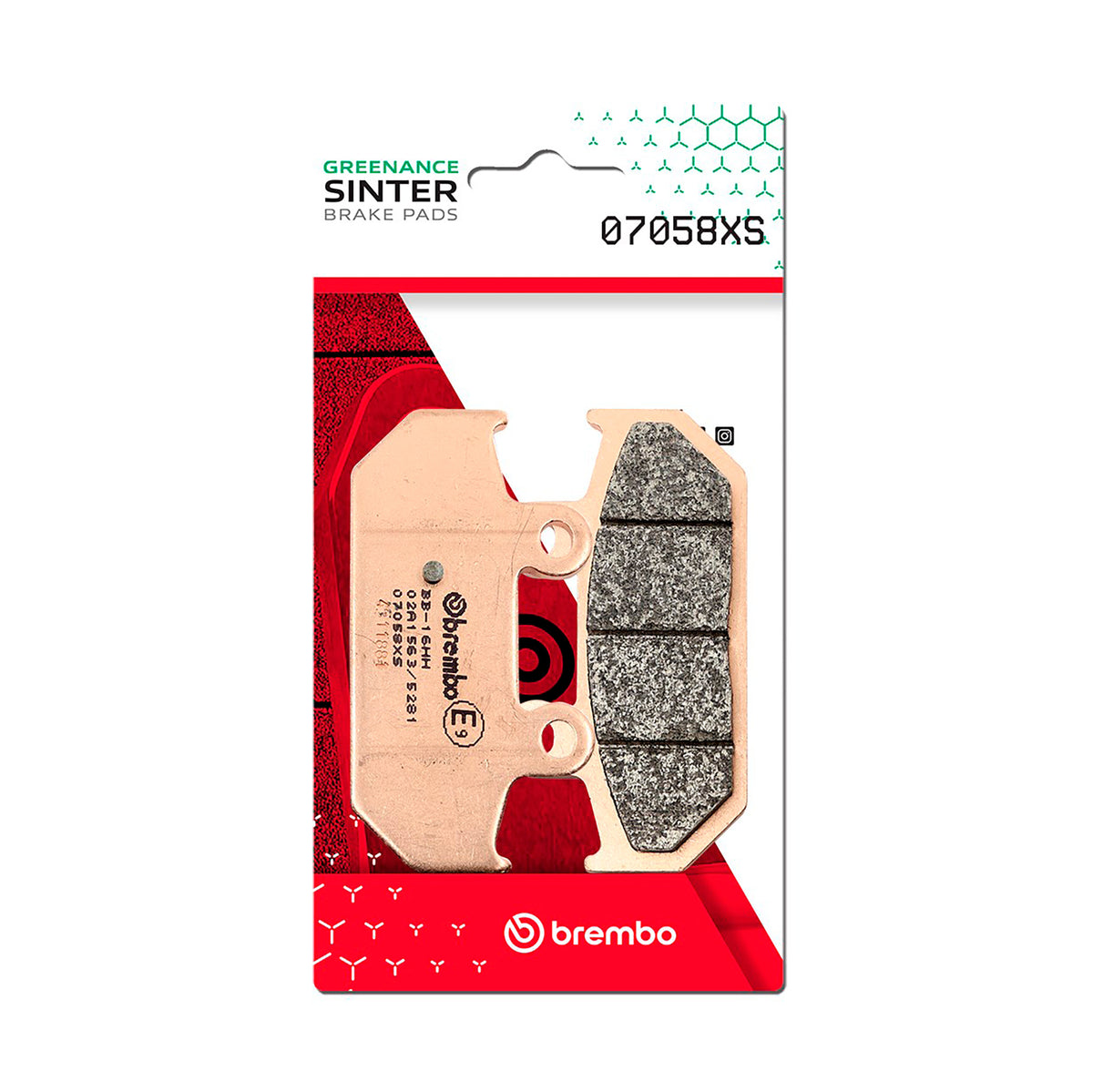 Brembo 07058XS Prime XS Sintered Brake Pads for Suzuki AN400 Burgman