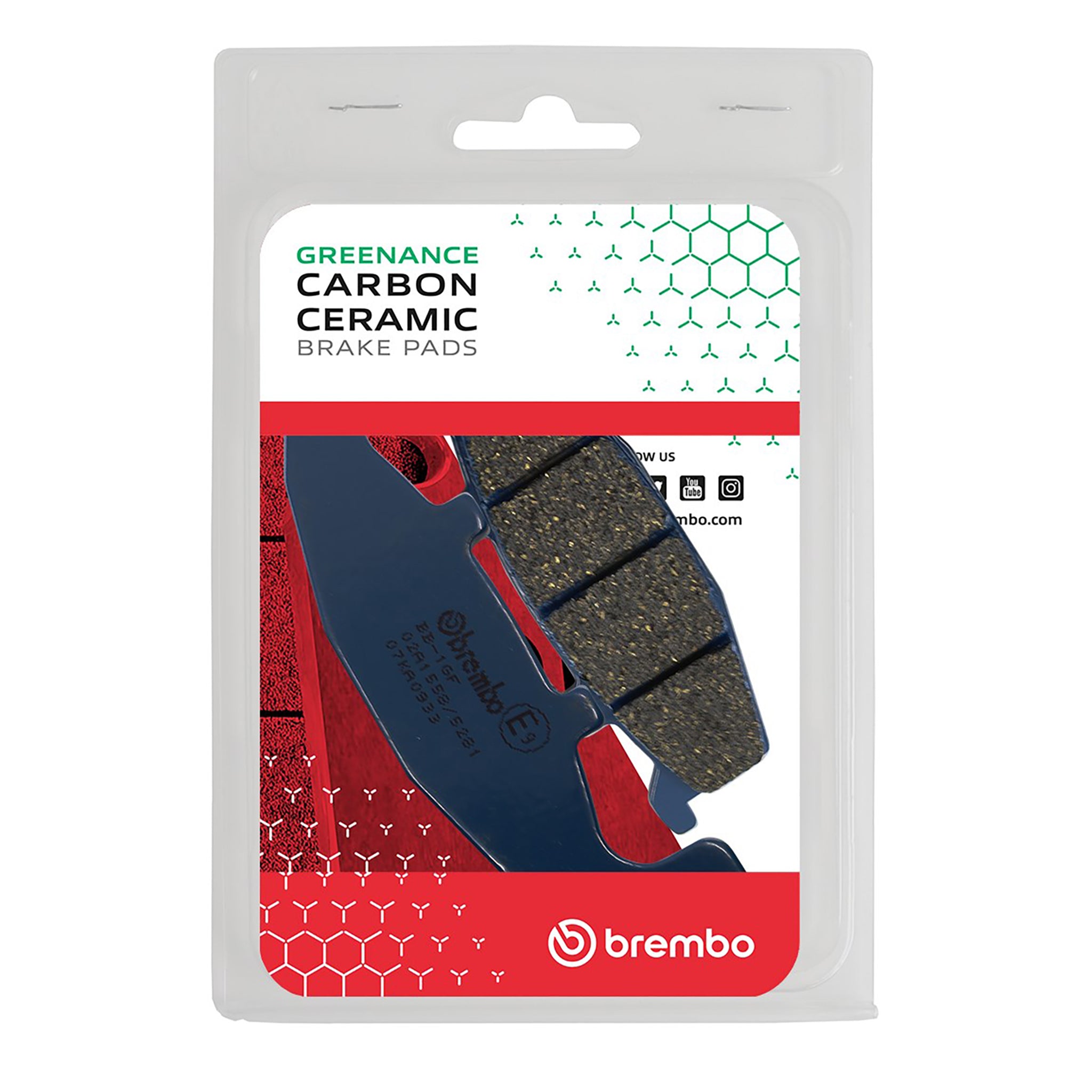 Brembo 07KA0933 Prime Organic Brake Pads for 1988-1997 Kawasaki Ninja 250R EX250F