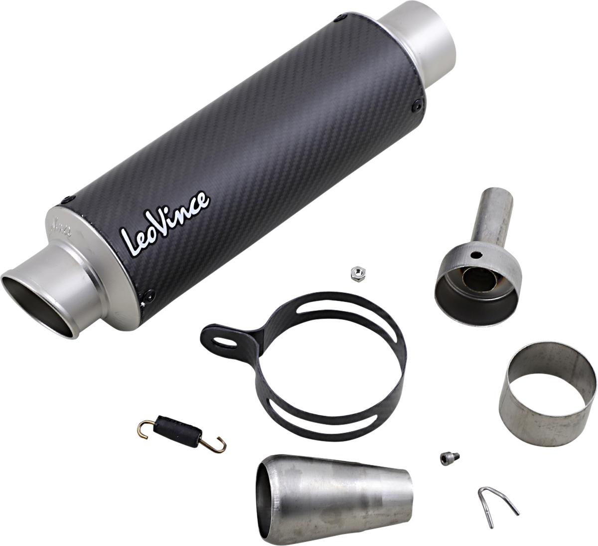 LEOVINCE GP Corsa Matte Muffler - Universal 9736MU