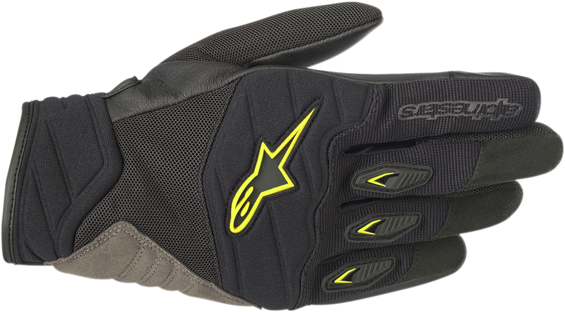 ALPINESTARS Shore Gloves - Black/Fluo Yellow - Medium 3566318-155-M