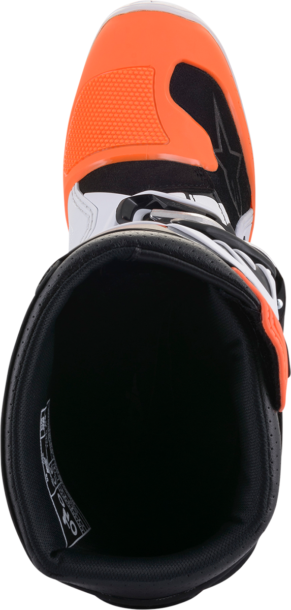 ALPINESTARS Youth Tech 7S Boots - Black/Orange/White - US 4 2015017-1241-4