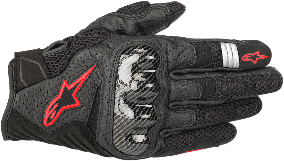 ALPINESTARS SMX-1 Air V2 Gloves - Black/Fluo Red