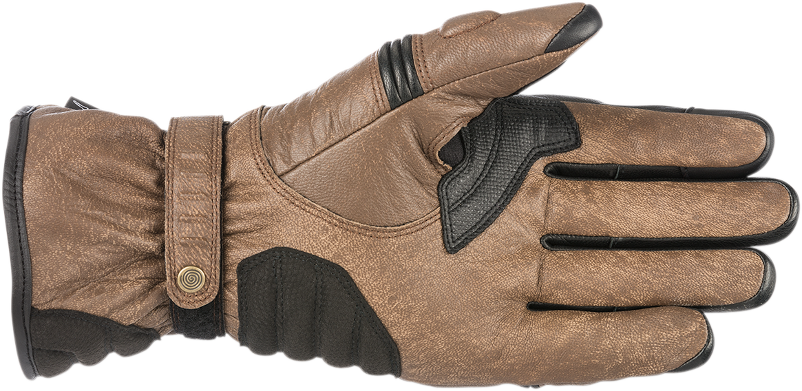 ALPINESTARS Cafe Divine Drystar? Leather Gloves - Brown/Black - 2XL 3528318-82-2X