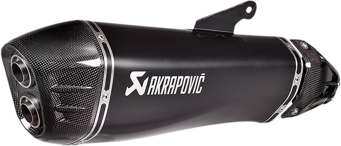 AKRAPOVIC Black Titanium Muffler - Ninja H2 SX S-K10SO21-HRAABL