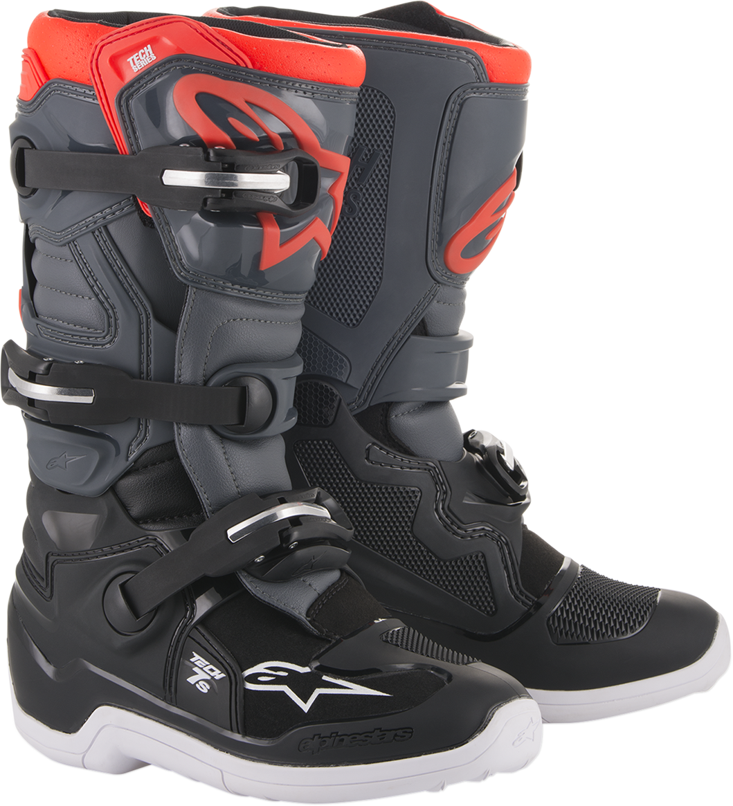 ALPINESTARS Youth Tech 7S Boots - Black/Gray - US 5 201501711335