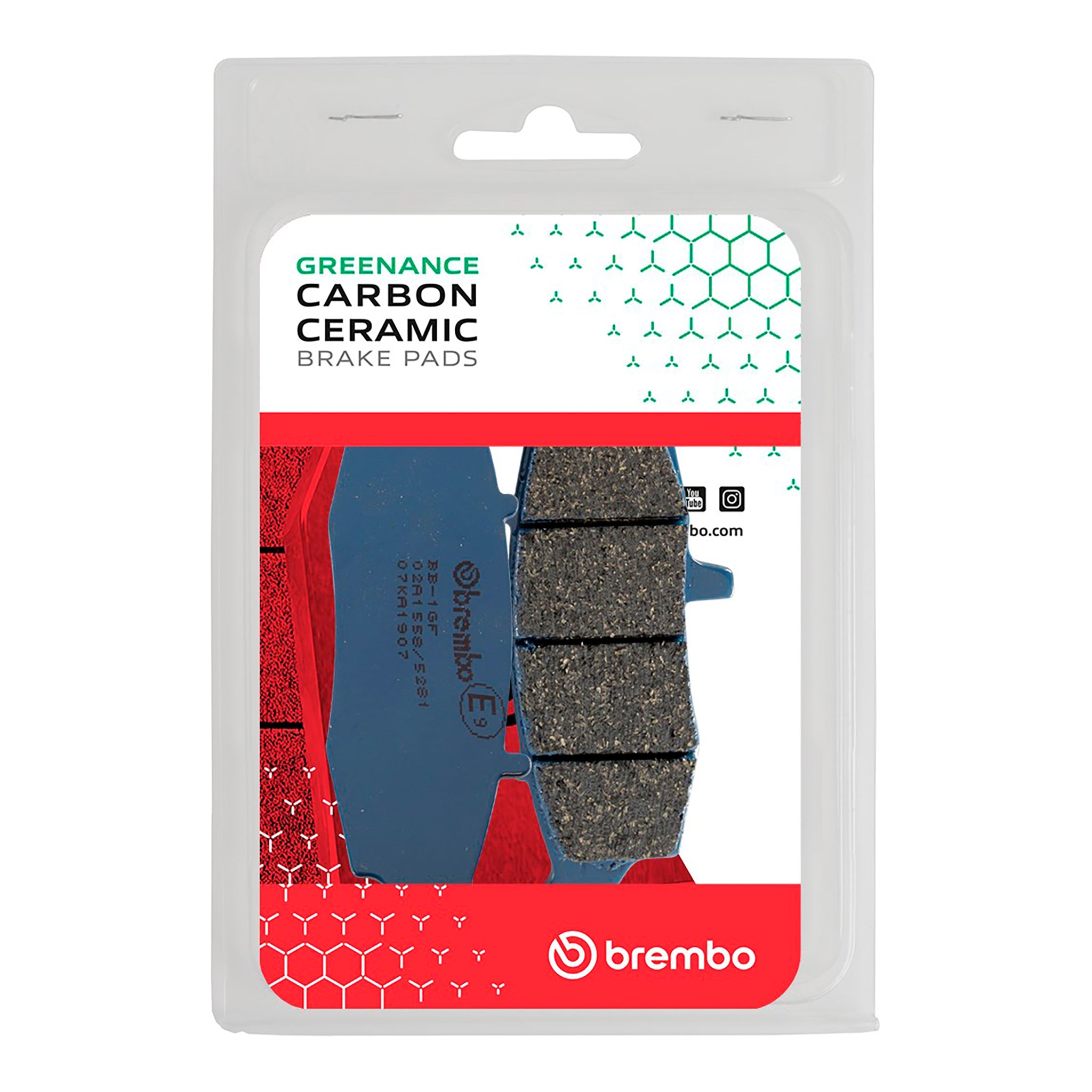 Brembo 07KA1907 Prime Organic Brake Pads for Kawasaki ER-6N and KLE650 Versys