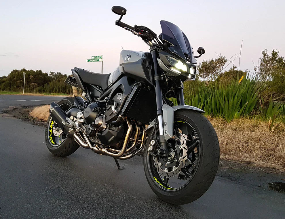 Vandemon Performance Yamaha MT09 FZ09 XSR900 Titanium Doughnut Exhaust & Carbon Fiber Muffler 2016-20