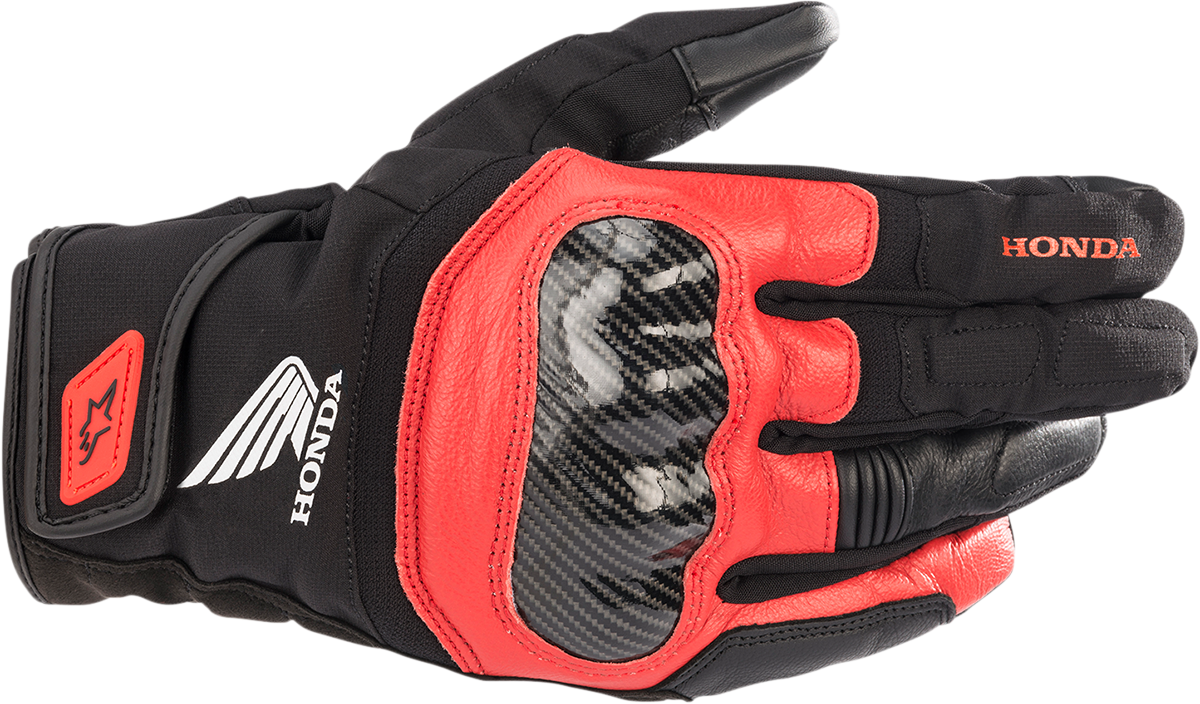 ALPINESTARS Honda SMX Z Drystar? Gloves - Black/Bright Red - 2XL 3527321-1303-2X