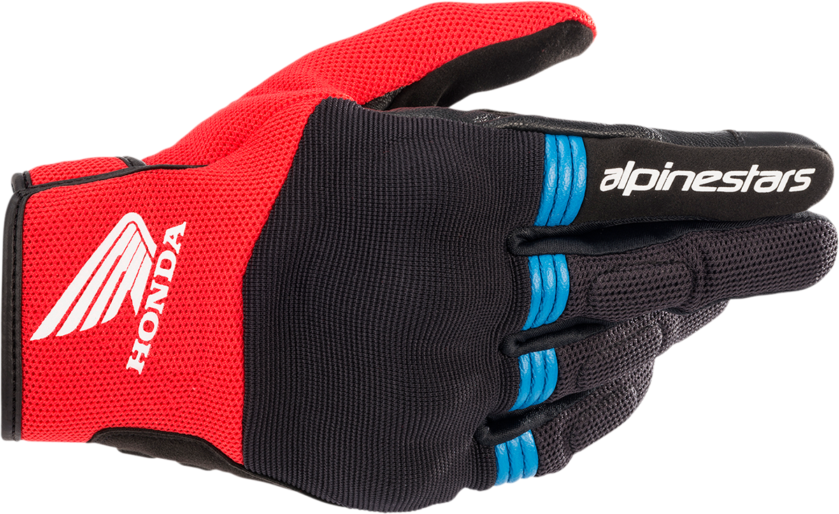 ALPINESTARS Honda Copper Gloves - Black/Bright Red/Blue - 2XL 3568321-1317-2X