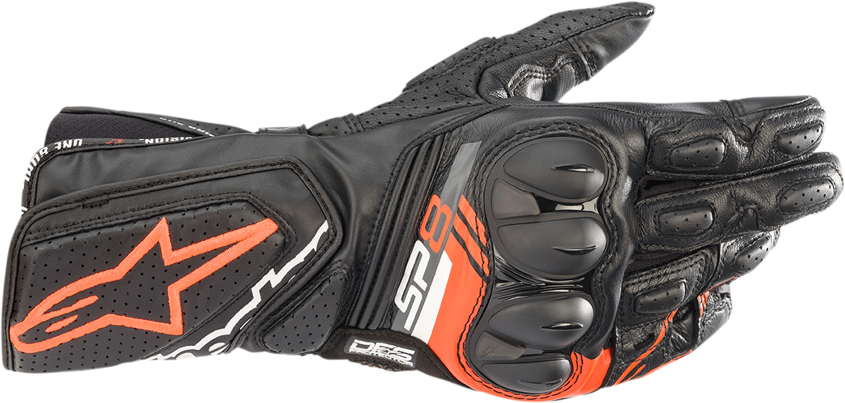 ALPINESTARS SP-8 V3 Gloves - Black/Fluo Red