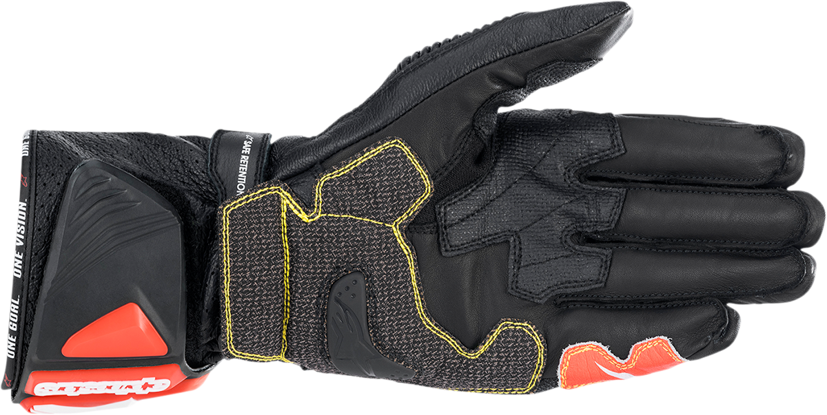 ALPINESTARS GP Tech v2 Gloves - Black/White/Fluo Red - 2XL 3556622-1231-2X