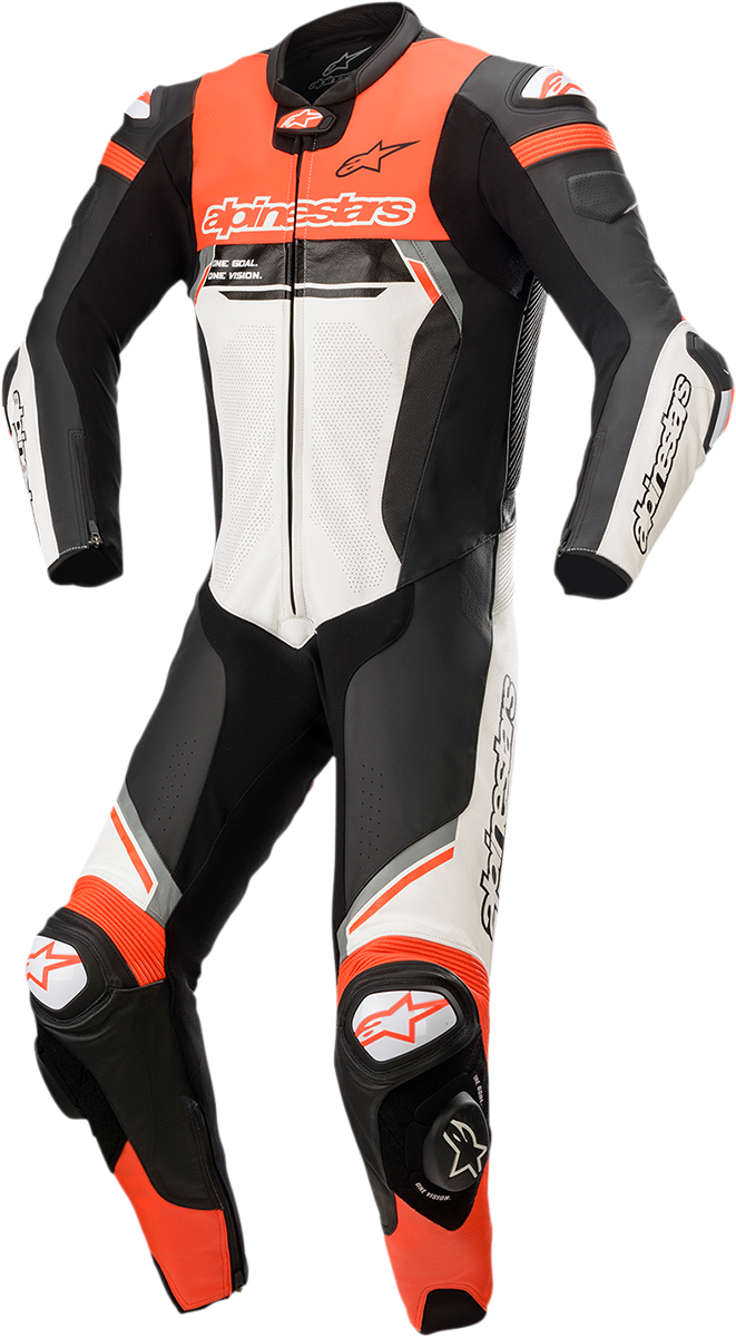 ALPINESTARS Missile Ignition v2 1-Piece Suit - Black/White/Red Fluorescent - US 38 / EU 48 3150222-1231-48