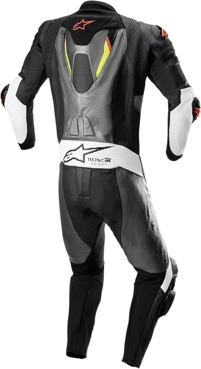 ALPINESTARS Missile Ignition v2 1-Piece Suit - Metallic Gray/Black/Yellow/Red Fluorescent - US 40 / EU 50 3150222-9135-50