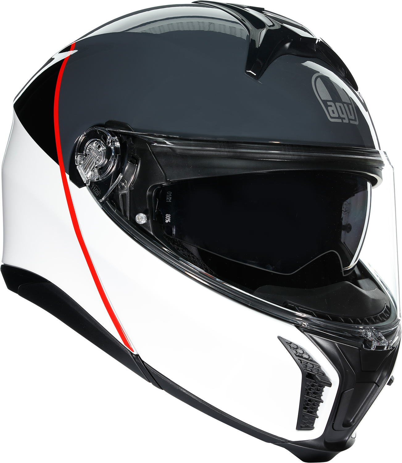 AGV Tourmodular Helmet - Balance - White/Gray/Red - Small 211251F2OY00210