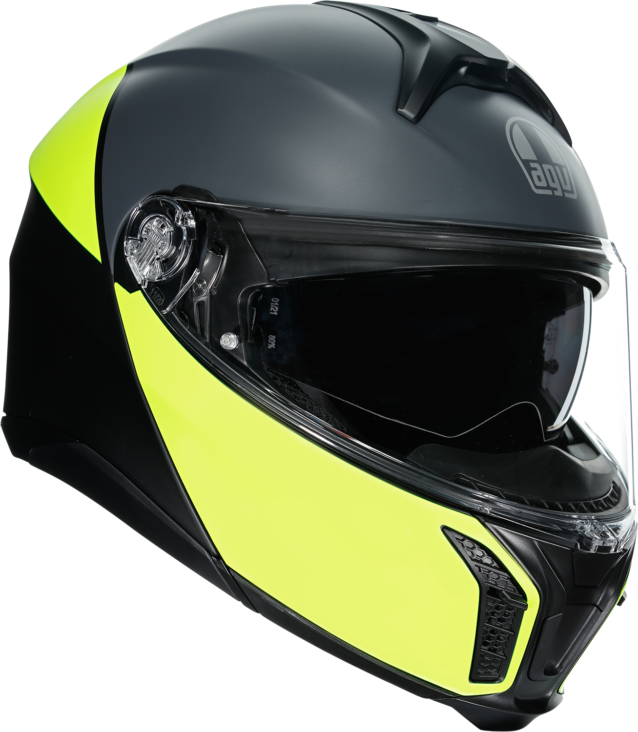 AGV Tourmodular Helmet - Balance - Black/Yellow Fluo/Gray