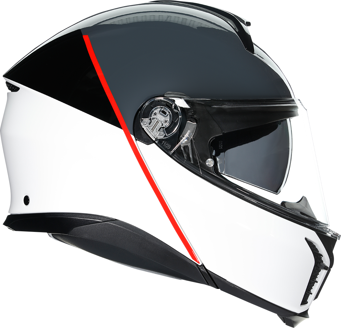 AGV Tourmodular Helmet - Balance - White/Gray/Red - Medium 211251F2OY00212