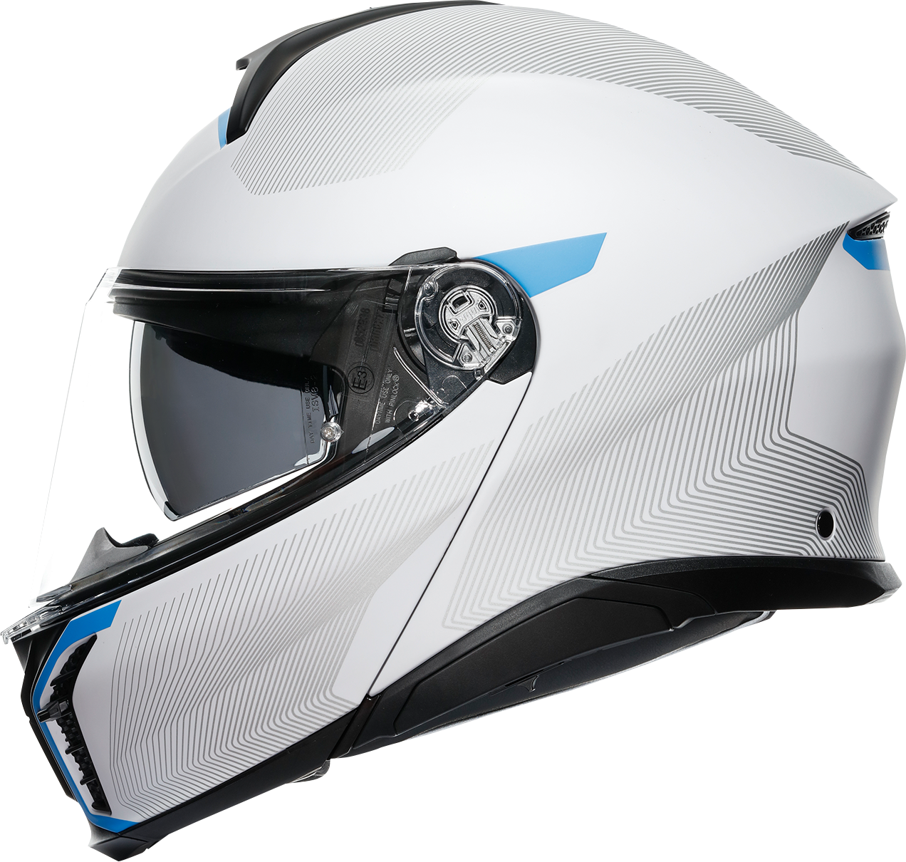 AGV Tourmodular Helmet - Frequency - Light Gray/Blue - XL 211251F2OY00615