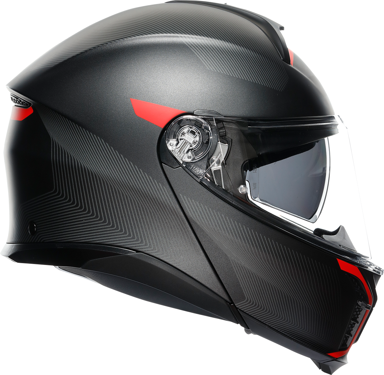 AGV Tourmodular Helmet - Frequency - Matte Gunmetal/Red - XL 211251F2OY00515