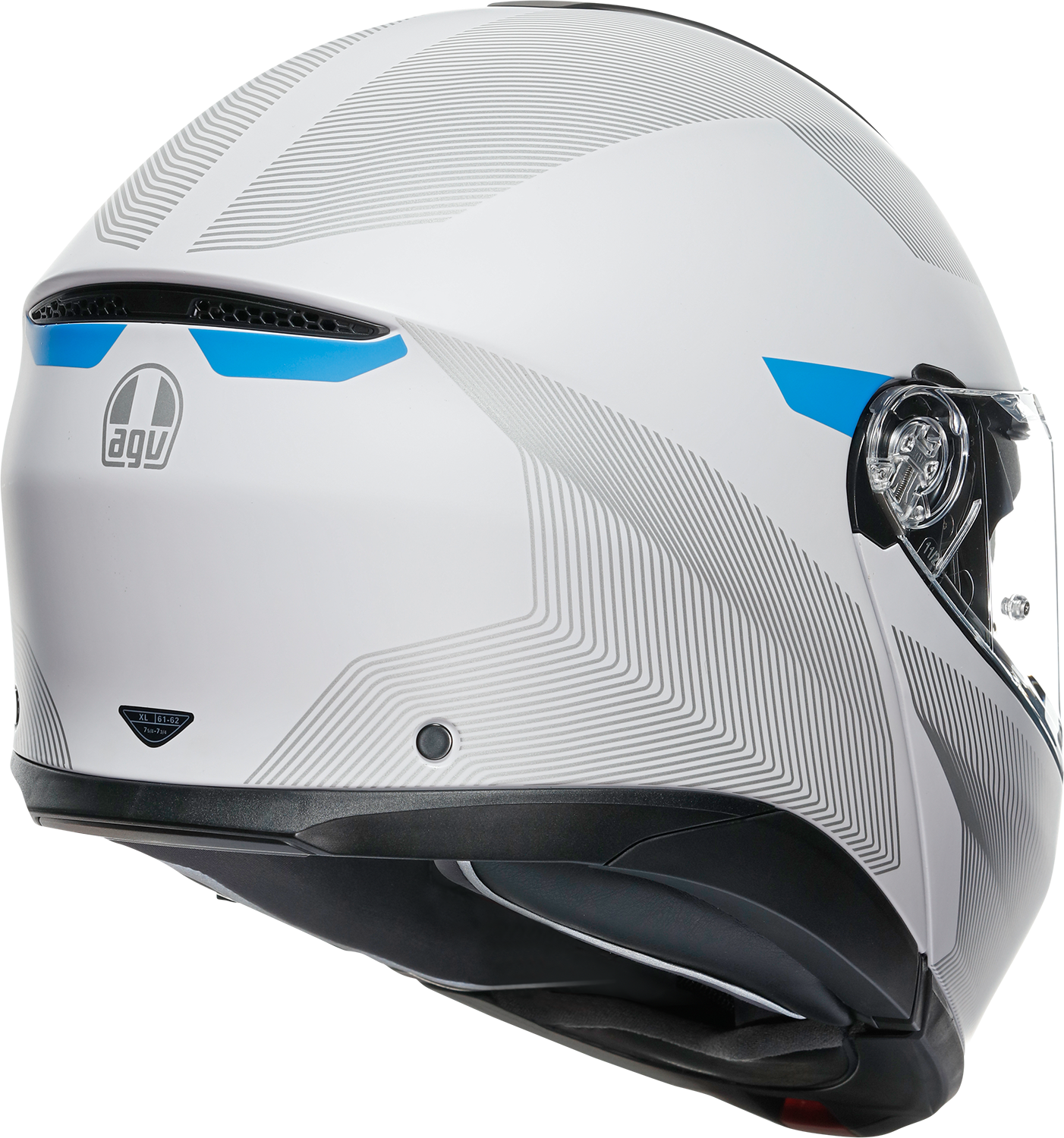 AGV Tourmodular Helmet - Frequency - Light Gray/Blue - Small 211251F2OY00610