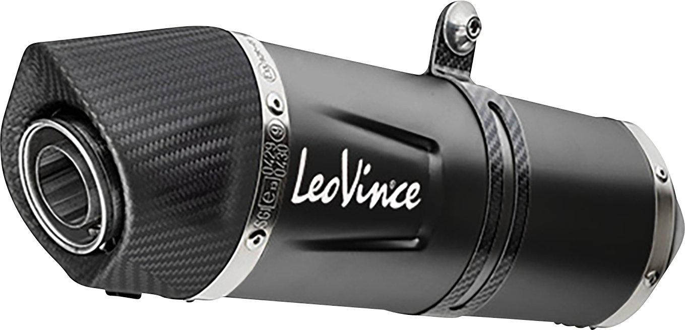 LEOVINCE LV One Evo Slip-On Muffler - Black Edition 14383EBU