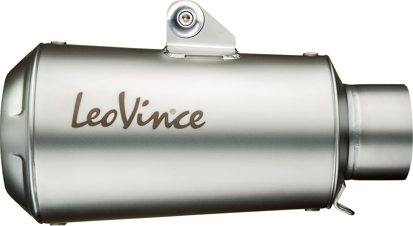 LEOVINCE LV-10 Slip-On Muffler - Stainless Steel 15245