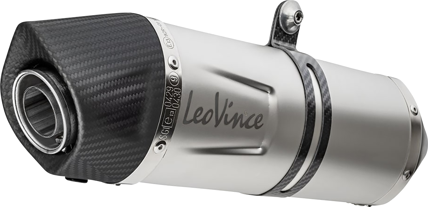 LEOVINCE LV One Evo Slip-On Muffler - Stainless Steel 14383EU