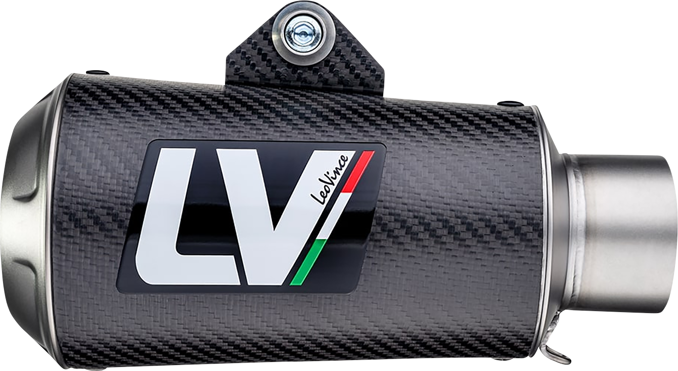 LEOVINCE LV-10 Slip-On Muffler - Carbon Fiber 15242CU