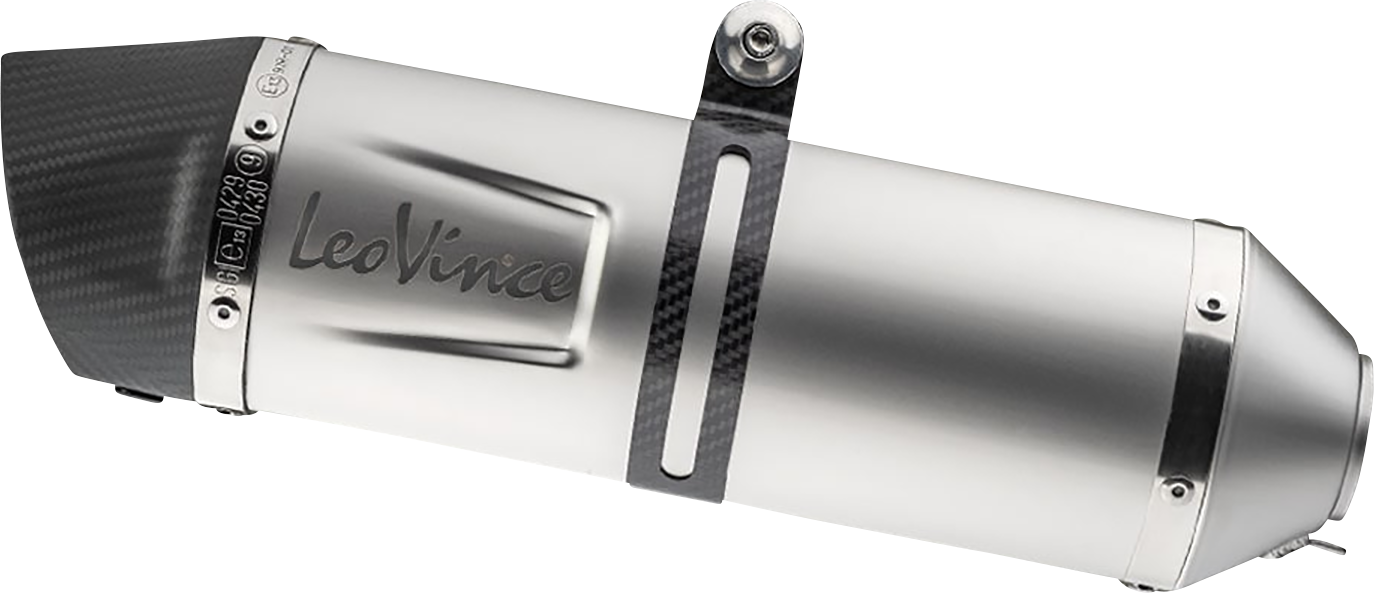 LEOVINCE LV One Evo Slip-On Muffler - Stainless Steel 14383EU