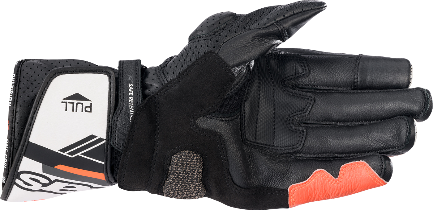 ALPINESTARS SP-8 V3 Gloves - Black/White/Fluo Red