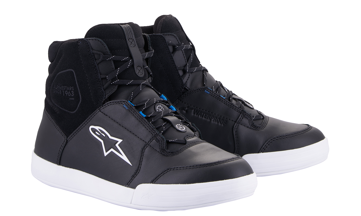 ALPINESTARS Chrome Shoes - Waterproof - Black/White - US 10.5 2543123-157-105