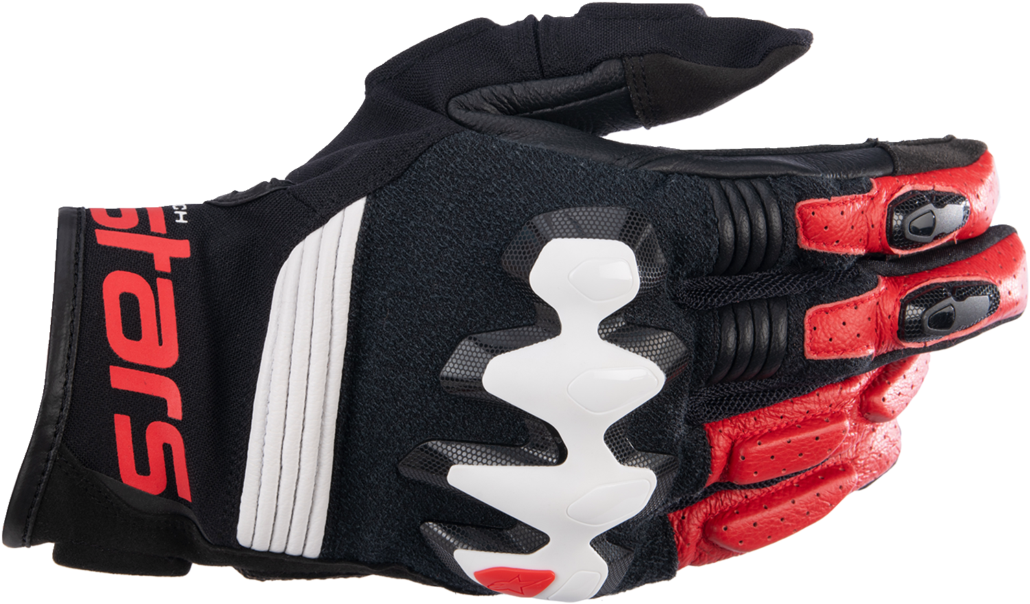 ALPINESTARS Halo Gloves - Black/White/Bright Red - XL 3504822-1304-XL