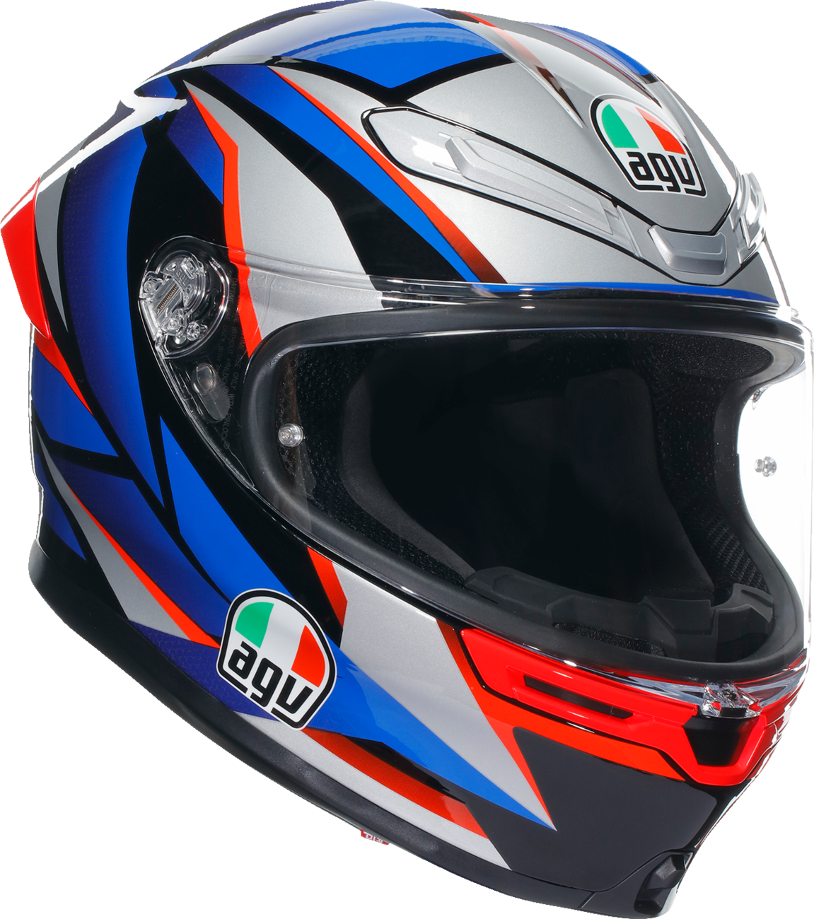 AGV K6 S Helmet - Slashcut - Black/Blue/Red