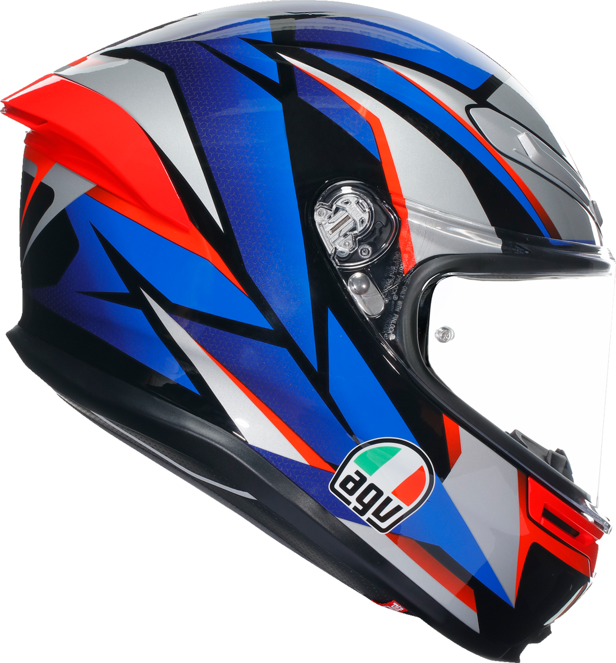 AGV K6 S Helmet - Slashcut - Black/Blue/Red