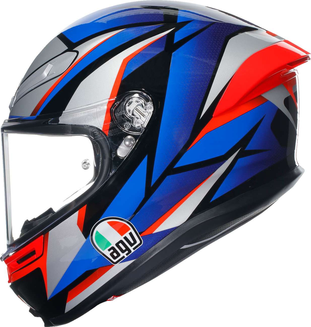 AGV K6 S Helmet - Slashcut - Black/Blue/Red