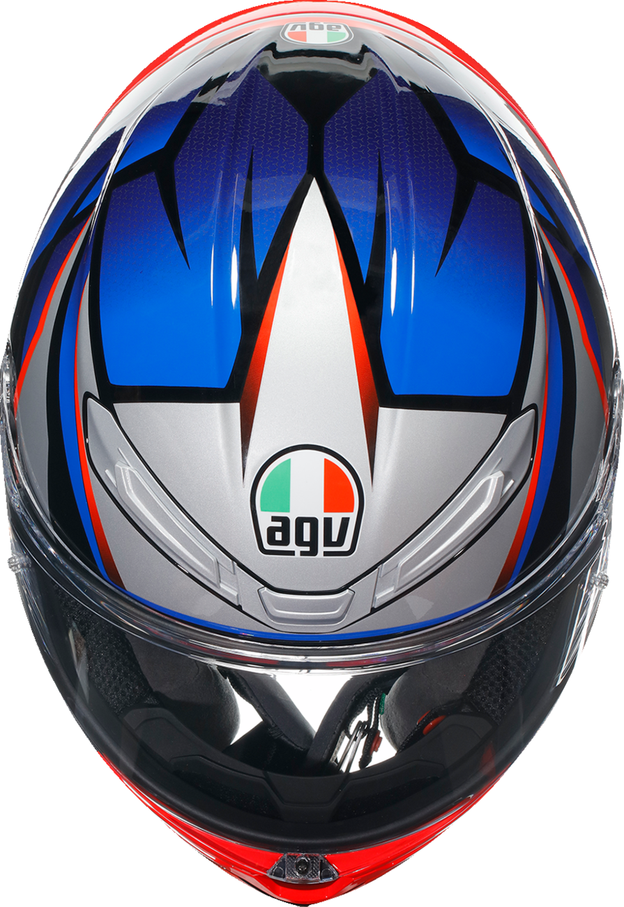 AGV K6 S Helmet - Slashcut - Black/Blue/Red