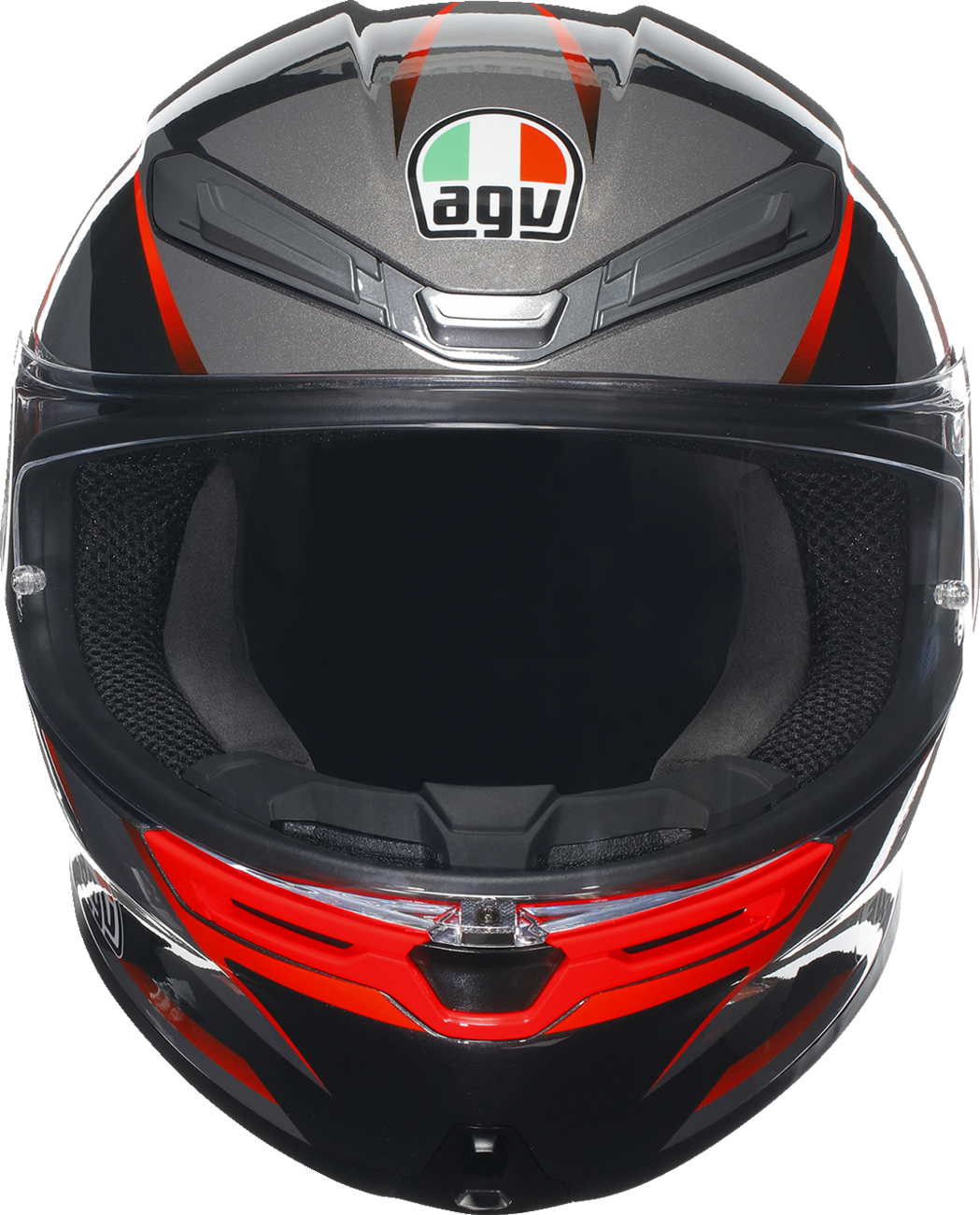 AGV K6 S Helmet - Slashcut - Black/Gray/Red