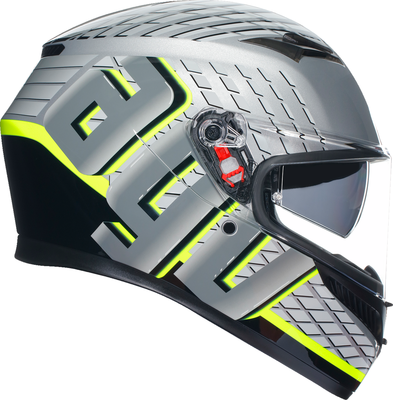 AGV K3 Helmet - Fortify - Gray/Black/Yellow Fluo