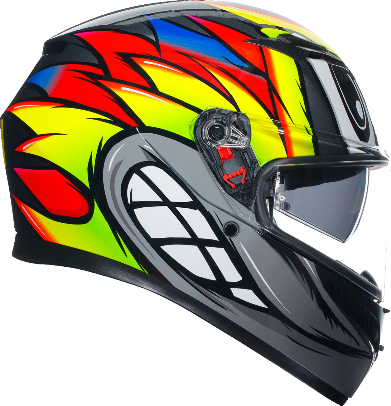 AGV K3 Helmet - Birdy 2.0 - Gray/Yellow/Red