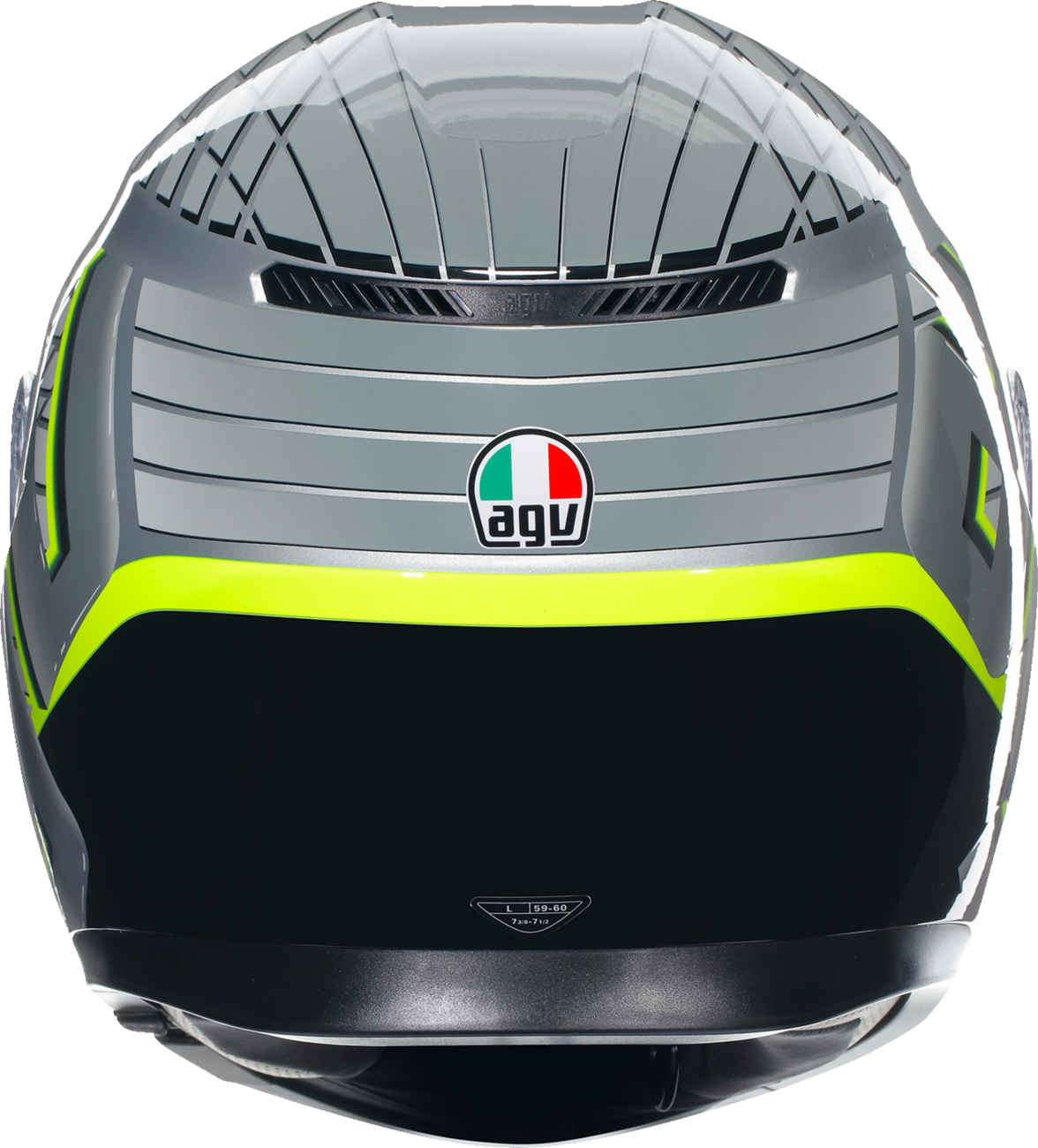 AGV K3 Helmet - Fortify - Gray/Black/Yellow Fluo