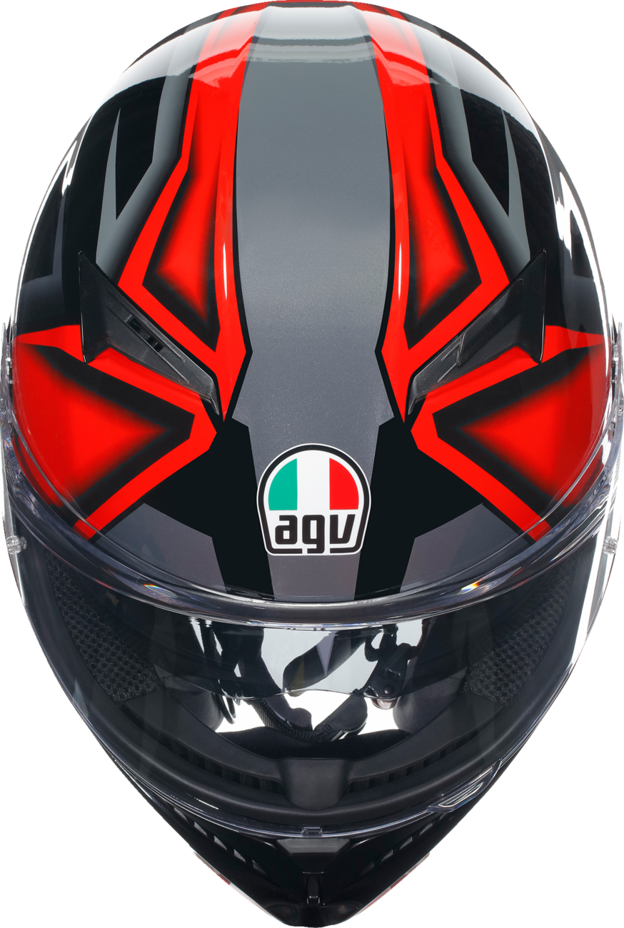 AGV K3 Helmet - Compound - Black/Red