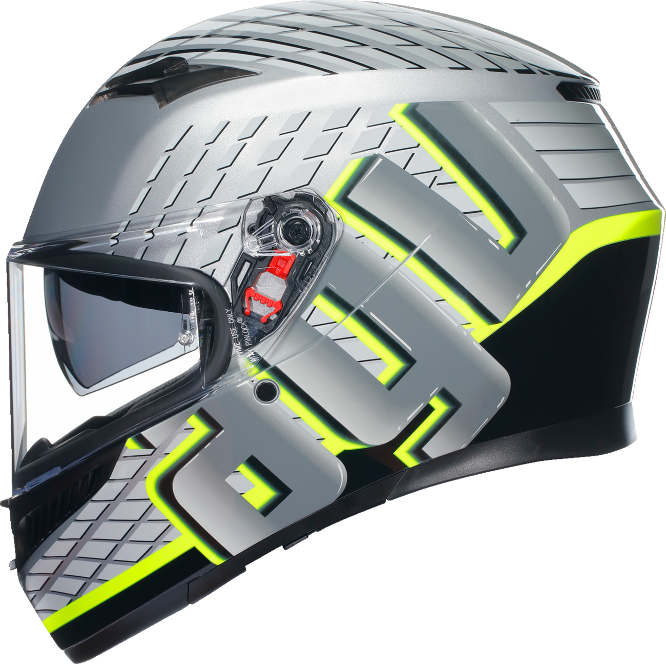 AGV K3 Helmet - Fortify - Gray/Black/Yellow Fluo